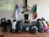 praying at the altar